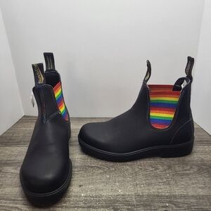 Blundstone Original 2105 Black Leather Rainbow Chelsea Boots Womens 8.5 US 5.5 A